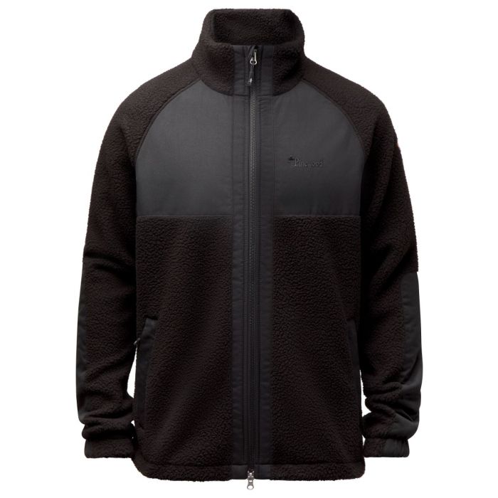 Pinewood Pile Fleece Jakke Black