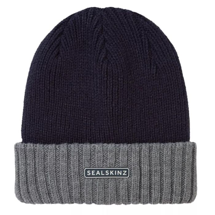 Sealskinz Bacton Wp Cold Weather Beanie Navy Grey
