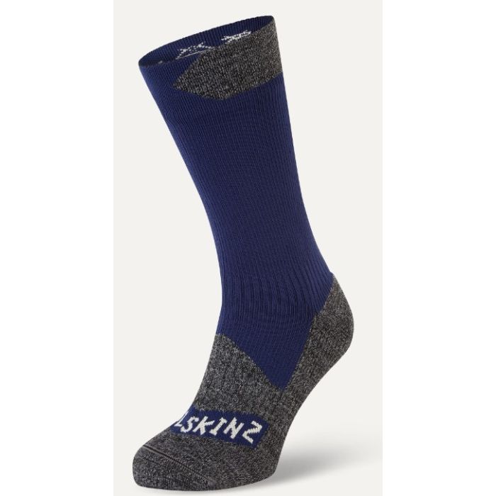Sealskinz Raynham Wp All Wt  Mid Lenght Blue Grey Marl