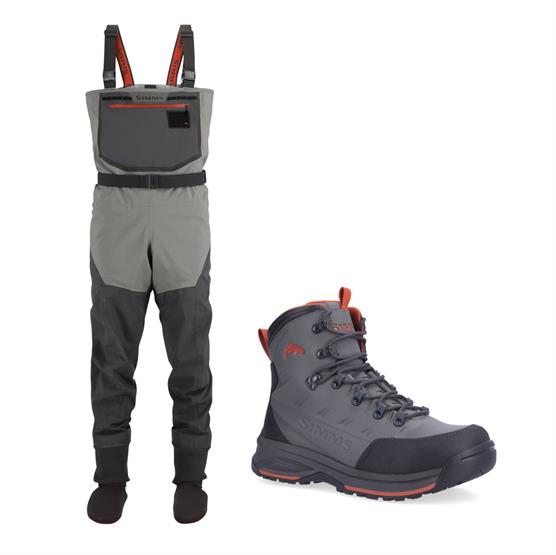 Simms Freestone Waders Sæt  Gummi Støvle