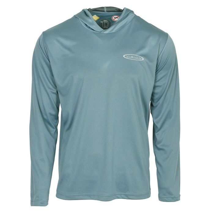 Vision Bamboo Bug And Uv Hoodie Stone Blue