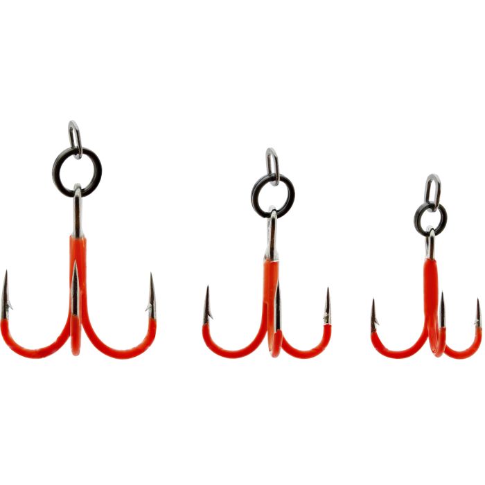 Rigged Seatrout Treble Hook Uv Orange