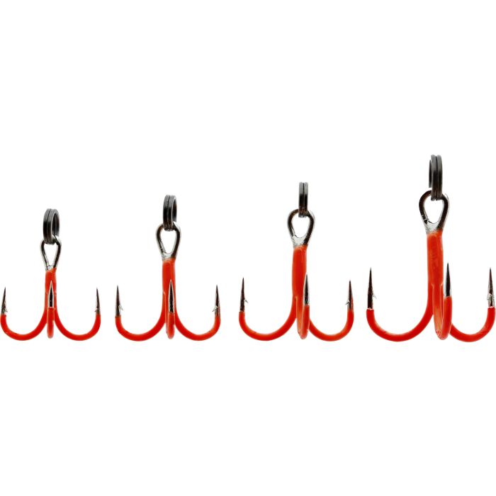 Rigged Trout Treble Hook Uv Orange