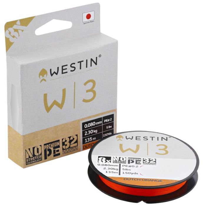 Westin W3  -braid Dutch Orange 135m